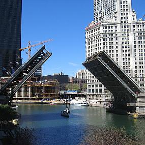 Замочки в Америке. Michigan Avenue Bridge