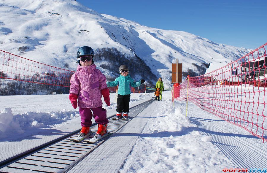 Дети на горнолыжных курортах