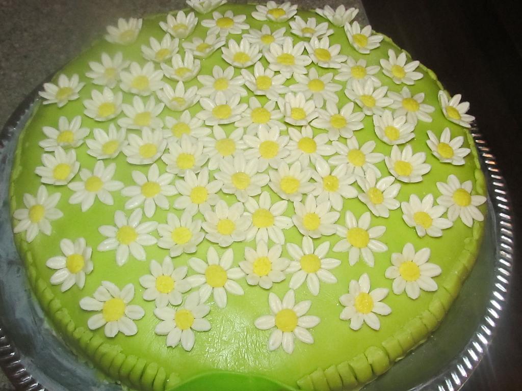 тортик с цветочками