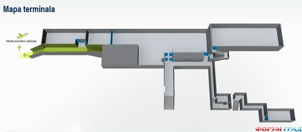 Аэропорт Загреба второй этаж