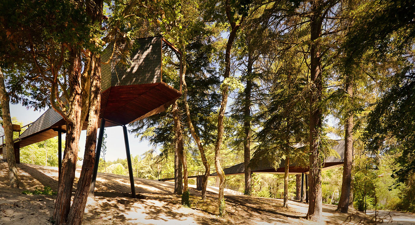 Проект длинного дома на сваях: невероятная конструкция Tree Snake Houses от португальских архитекторов () Проект длинного дома на сваях: невероятная конструкция Tree Snake Houses от португальских архитекторов