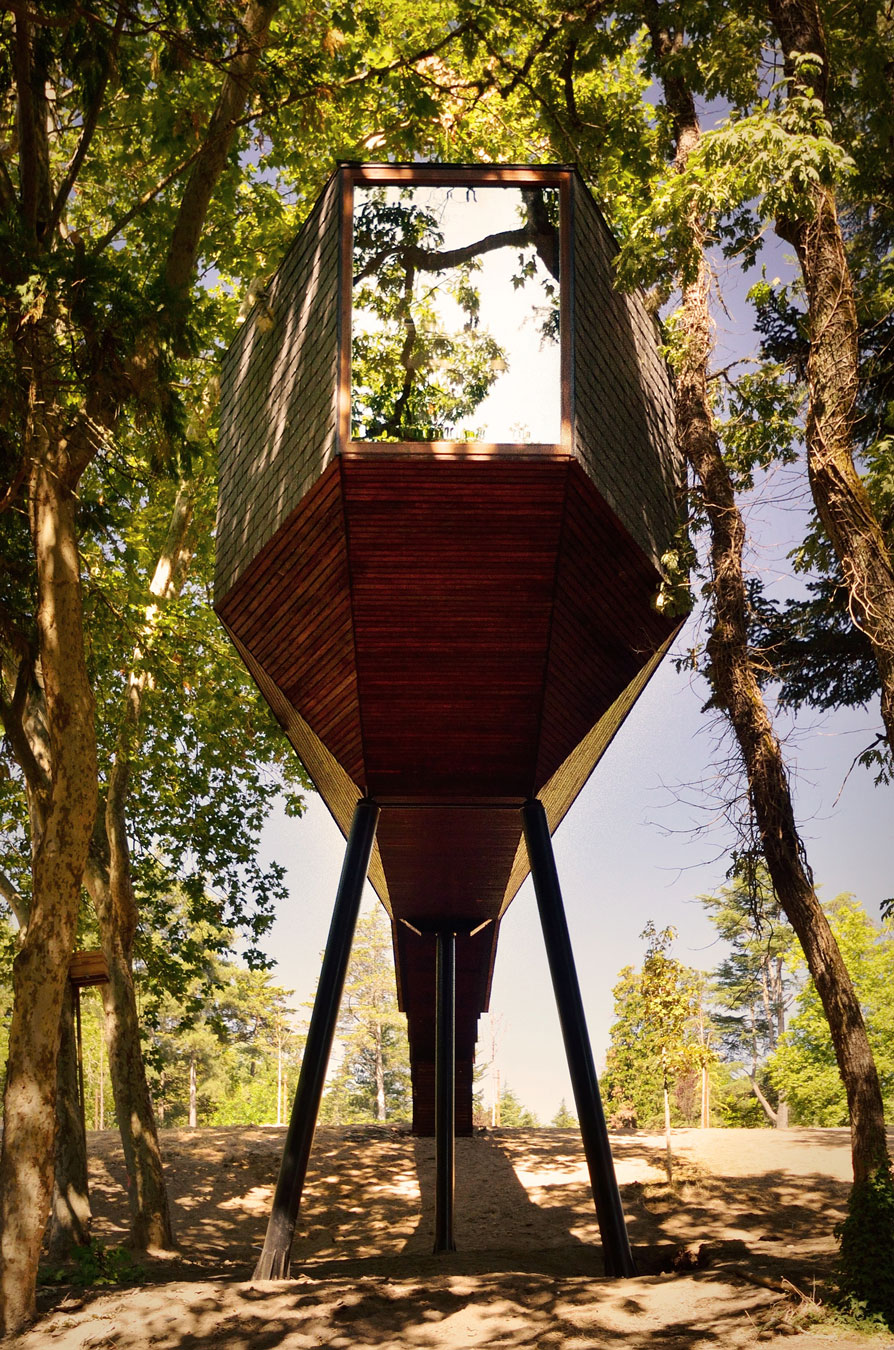Проект длинного дома на сваях: невероятная конструкция Tree Snake Houses от португальских архитекторов () Проект длинного дома на сваях: невероятная конструкция Tree Snake Houses от португальских архитекторов