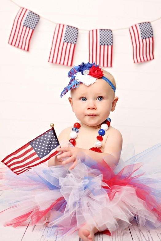 Прозднование дня независимости США детьми