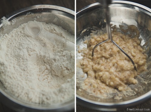 Банановые кексы с овсянкой