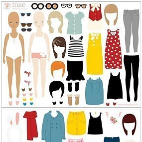 clothes-for-dolls-wall-stickers-3