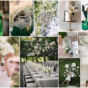 green-white-silver-wedding-theme