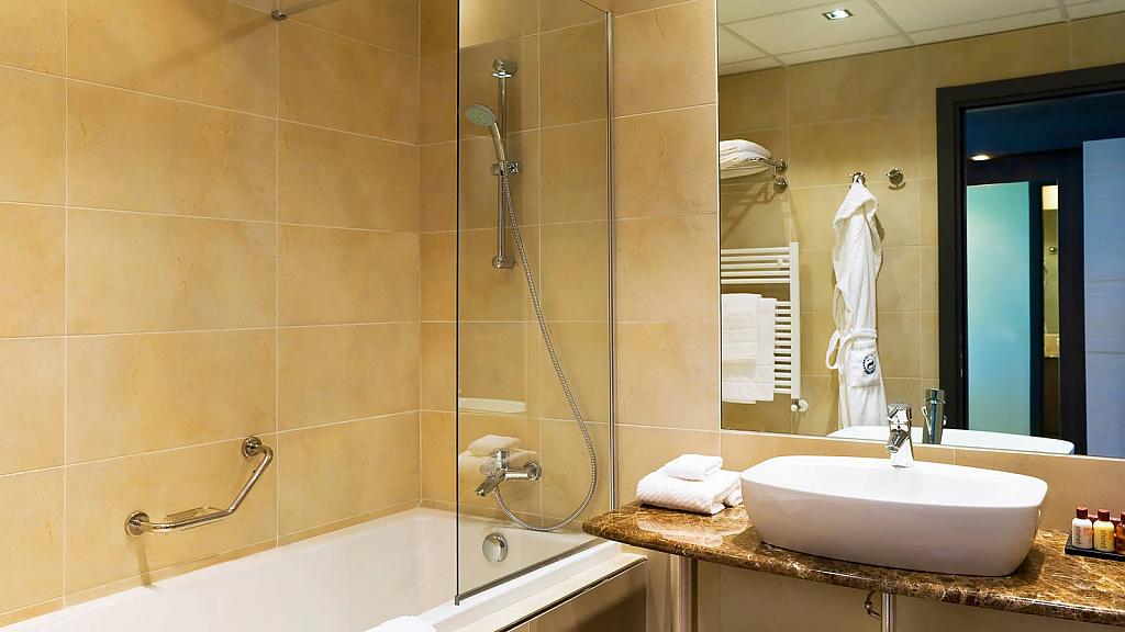 Ванная комната в номере отеля Idea Hotel Milano Malpensa Airport