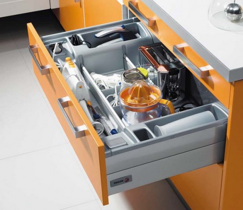 Применение кухонных ящиков: идеи