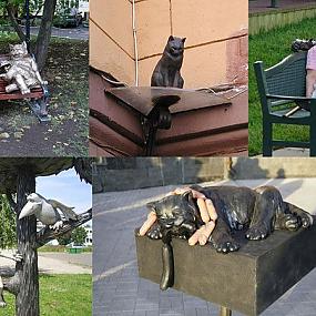 Памятники кошкам