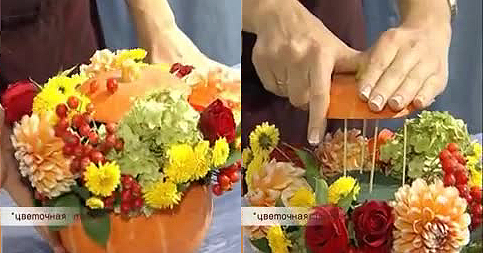 Осенний букет своими руками – поделка в садик