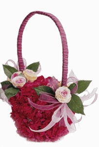 цветы в корзинке