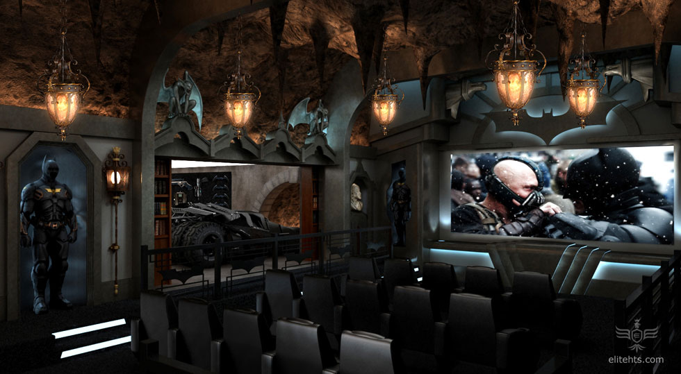 Dark Knight Themed Home Theater