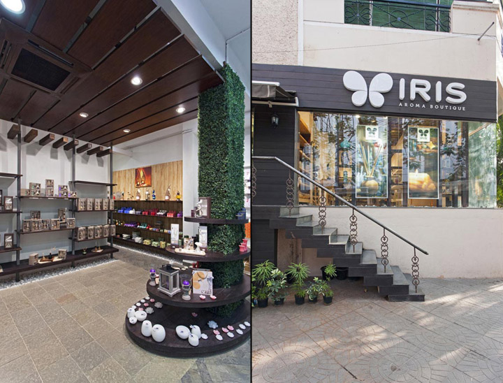 Магазин IRIS по продаже ароматической продукции в Индии