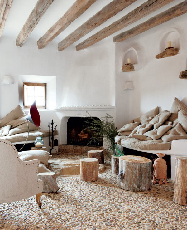 Natural Stone Pebbles in Interior Design