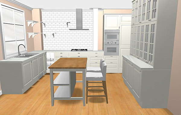 Планировка с мебелью IKEA