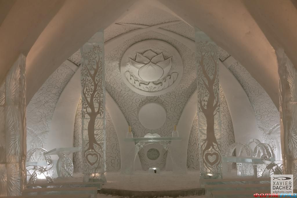 В отеле Hotel de Glace