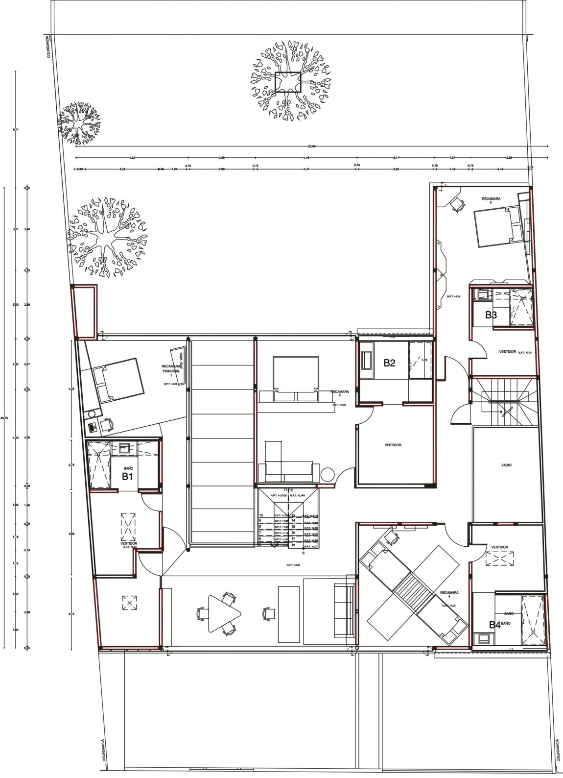 Проект дома для большой семьи: яркий мексиканский Casa A () Проект дома для большой семьи: яркий мексиканский Casa A
