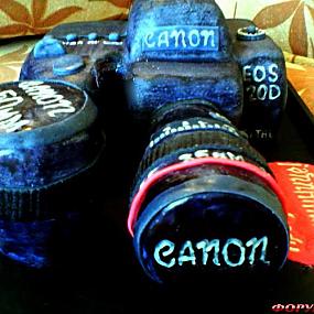 Торт фотоаппарат