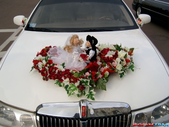 Украшение машин на свадьбу в Одессе