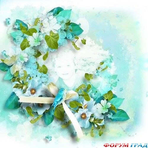 ребенок в цветах
