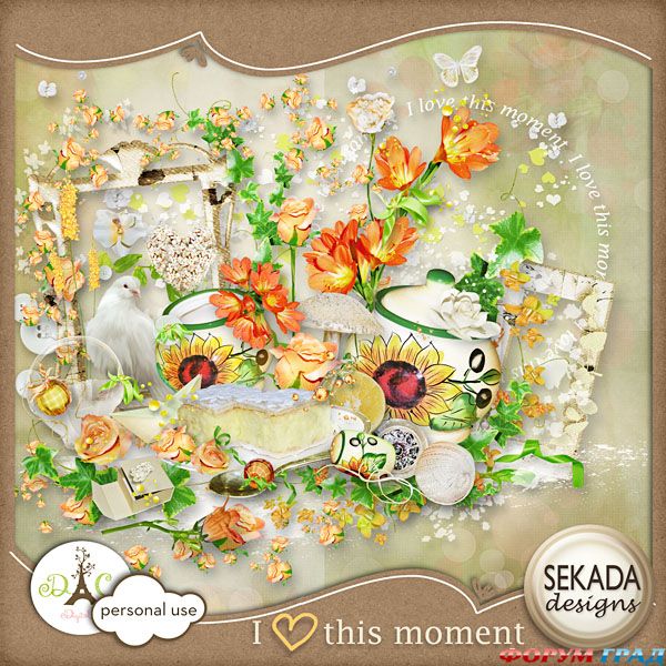 Детский скрап-набор I Love This Moment Детский скрап-набор I Love This Moment