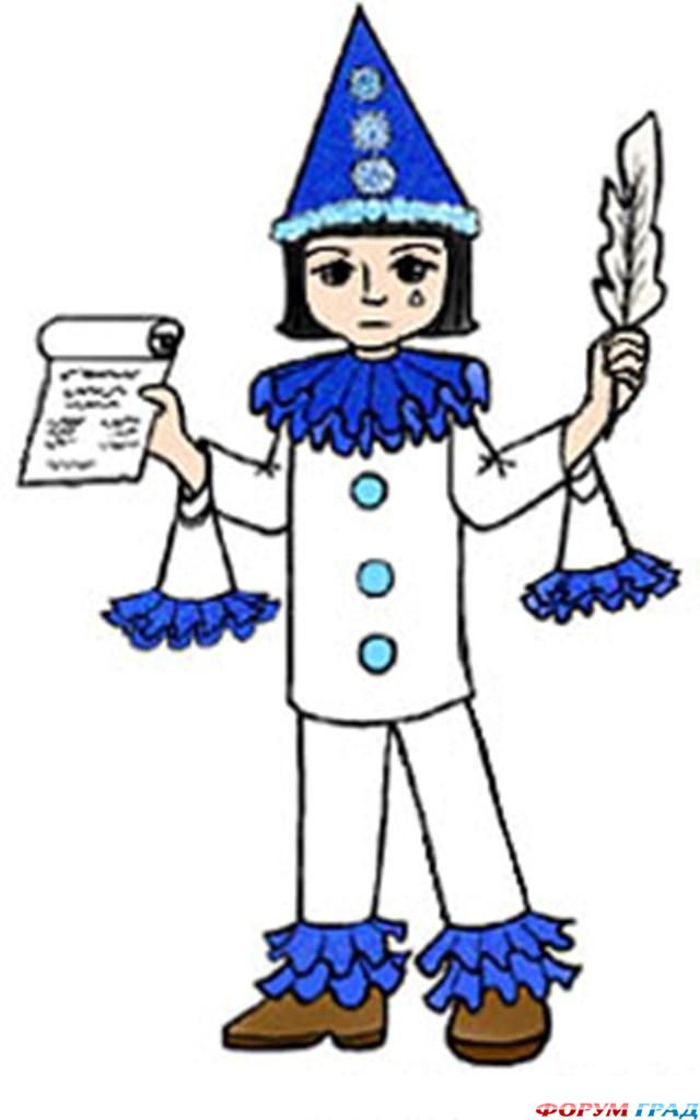 Детский карнавальный костюм Пьеро