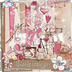 Скрап-набор для новорожденных Sweet little girl