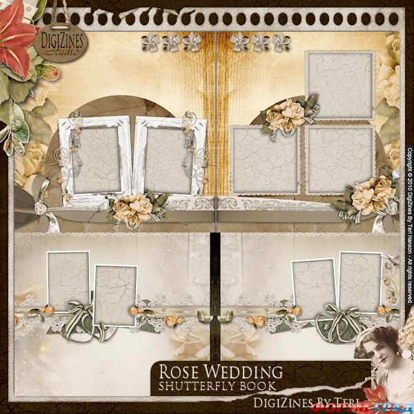 Свадебный скрап-набор. Rose Wedding Свадебный скрап-набор. Rose Wedding