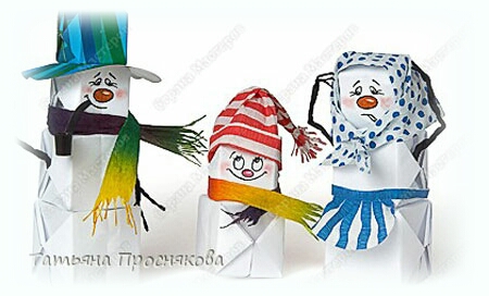 Мастер класс. Семья снеговиков своими руками.