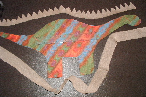 изготовление динозавра