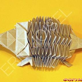 схемы оригами, ежик