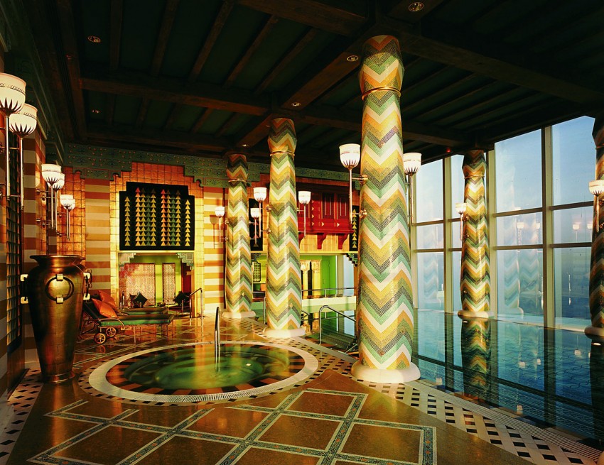 Дизайн интерьера отеля Burj Al Arab в ОАЭ