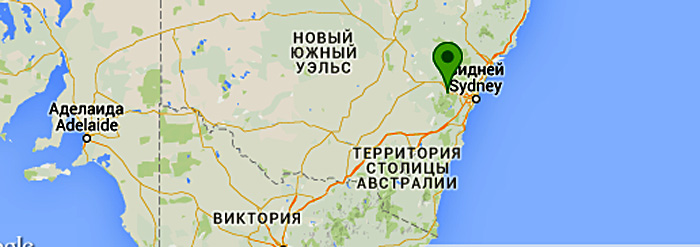 Карта с местонахождением отеля