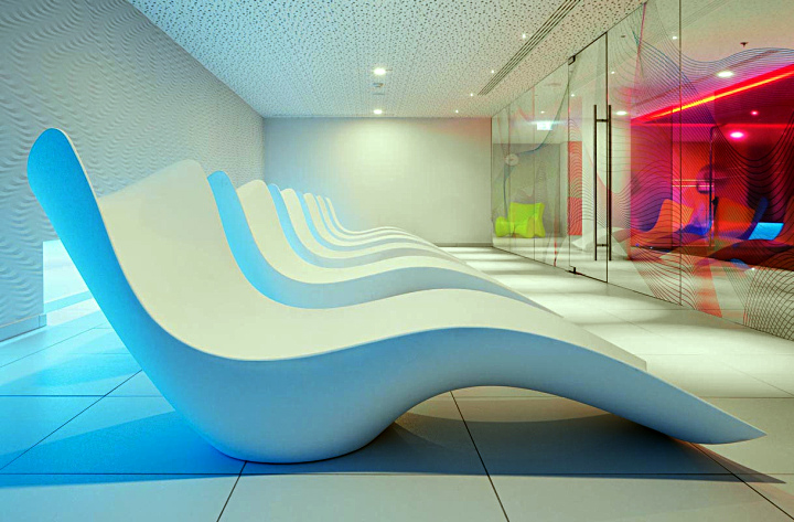 Дизайн интерьера гостиницы nhow Berlin в Германии от Sergei Tchoban & Karim Rashid