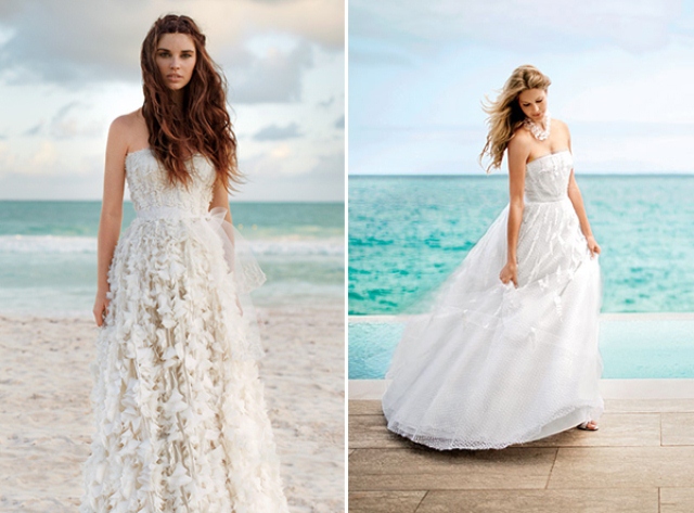Wedding dress beach