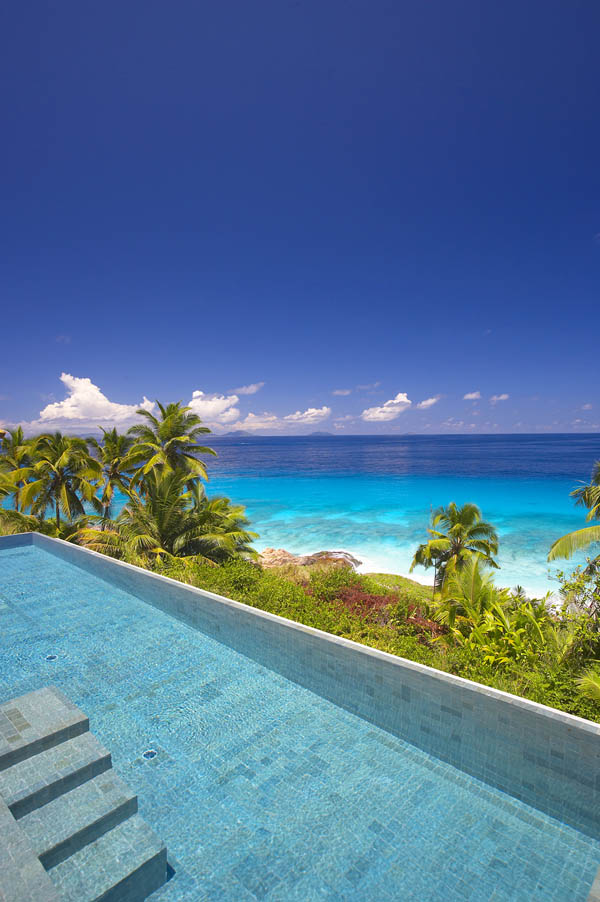 Роскошный бассейн в Fregate Island Private