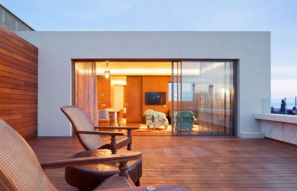 Веранда в отеле New Hotel
