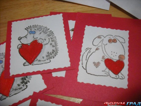 Оригинальные открытки на День Святого Валентина своими руками