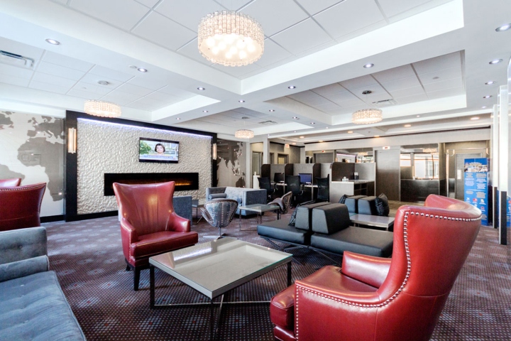 Изящный интерьер лобби гостиницы Best Western Toronto Airport