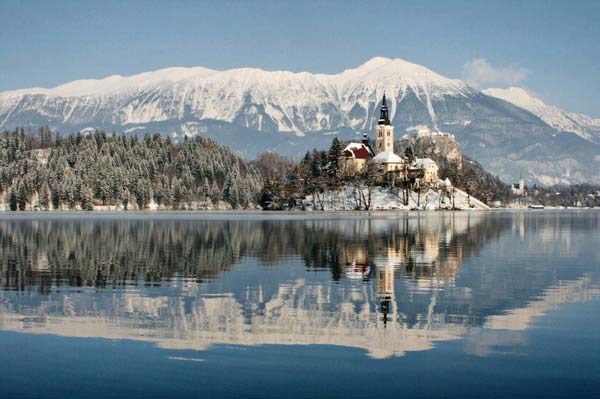Зима в Бледе (Словения)