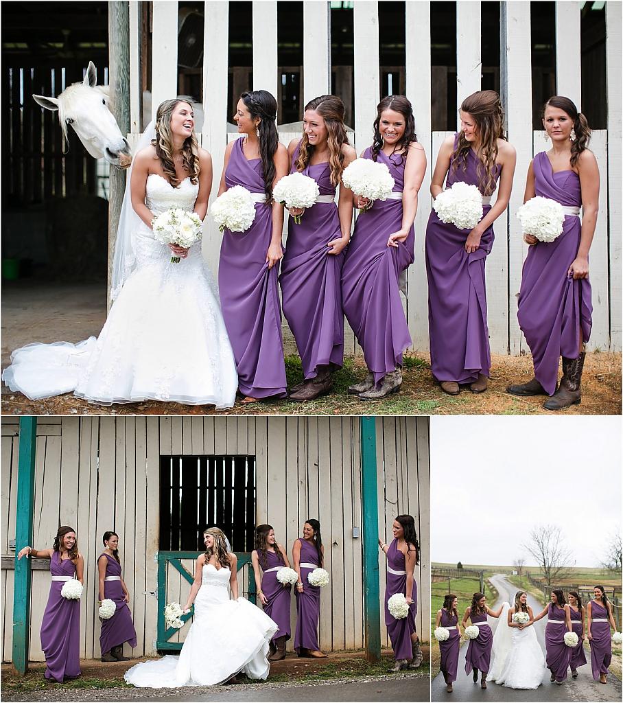 Фиолетовые платья для подружек невесты