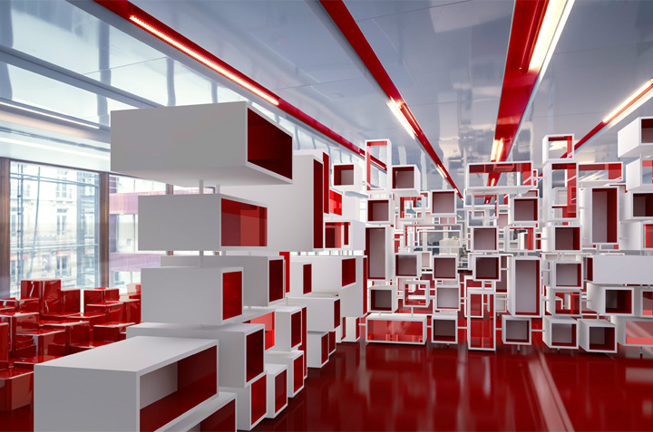 Современный офис OGILVY & MATHER от Stephane Malka Architecture, Париж