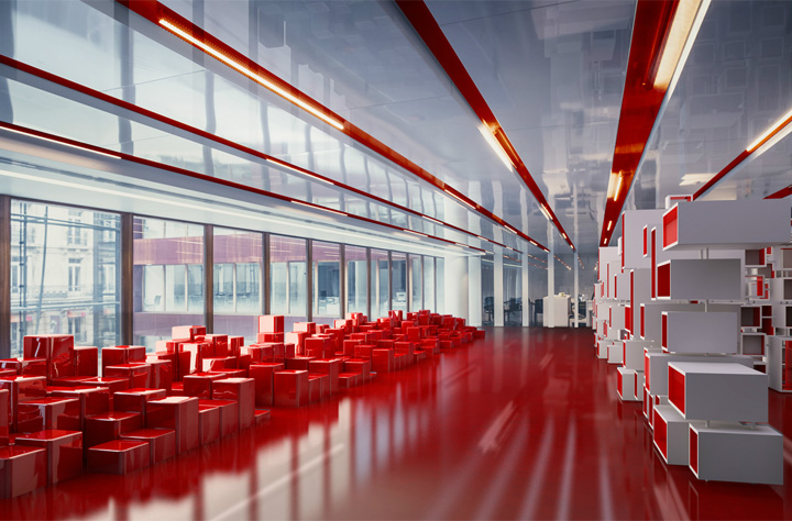 Современный офис OGILVY & MATHER от Stephane Malka Architecture, Париж