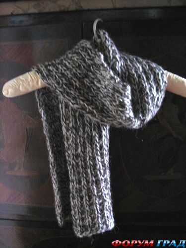 Вяжем мужской шарф спицами: схемы с узорами для начинающих