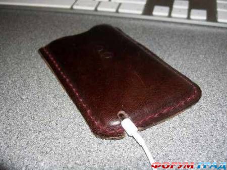 кожаный чехол для телефона