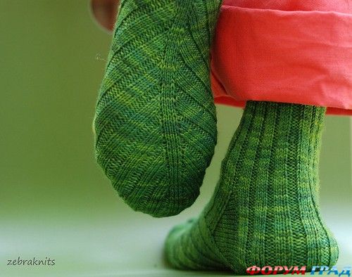 зеленые носочки