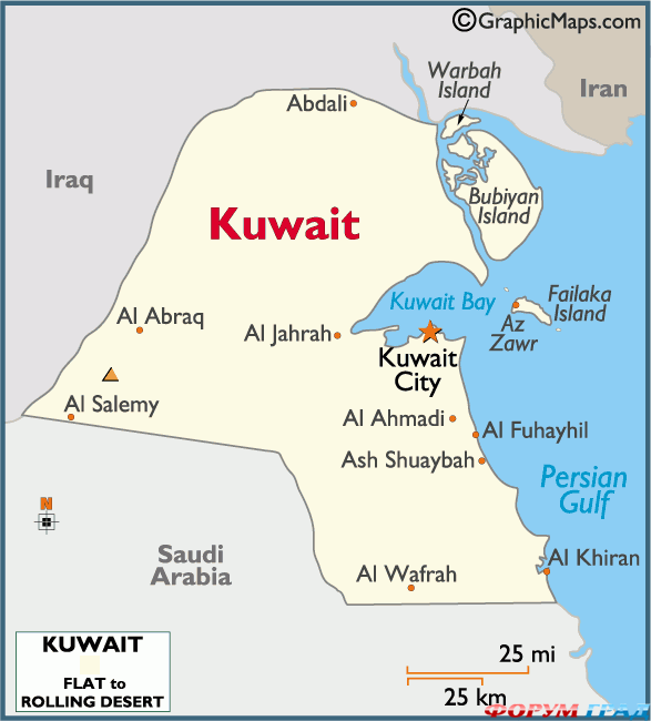 Карта страны - Посетить Туристический сад в Кувейте каждый будет рад -Форум-Град