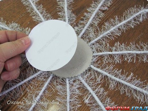 Как сделать снежинку из клея фото