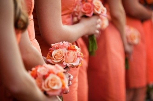 Оранжевый цвет в оформлении свадьбы