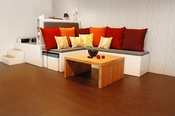 Modular fold out living room furniture set Modular fold out living room furniture set